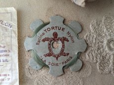画像3: フランス 1940年代頃 ナイロン糸巻き RACINE TORTUE-NYLON (3)