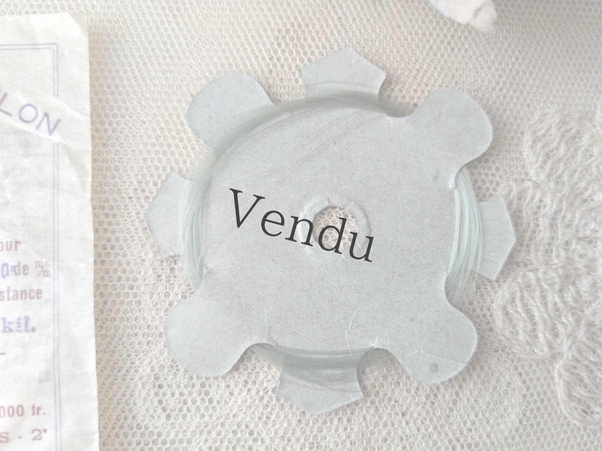 画像4: フランス 1940年代頃 ナイロン糸巻き RACINE TORTUE-NYLON (4)