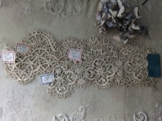 画像2: フランスアンティーク　タグ付き 手編みルピュイレース　サンプルセット D(4枚) (2)