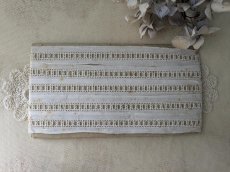 画像1: フランスアンティーク　ラベル付き 刺繍レースブレード AU PRINTEMPS (1)
