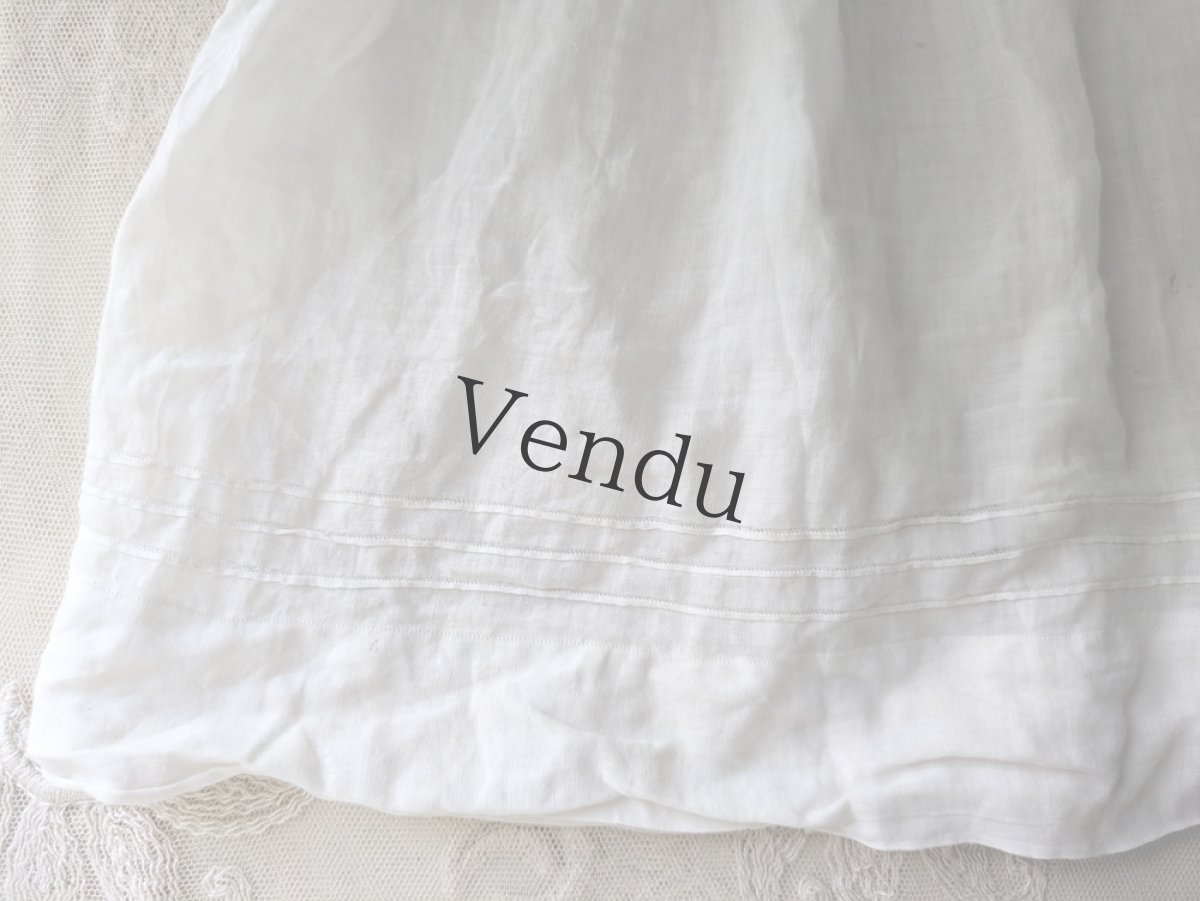 画像7: フランスヴィンテージ　べべのカットワーク刺繍ワンピース (7)