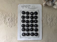 画像1: フランスアンティーク　セルロイド×メタルボタンシート 15mm (1)