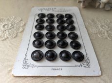 画像5: フランスアンティーク　セルロイド×メタルボタンシート 15mm (5)