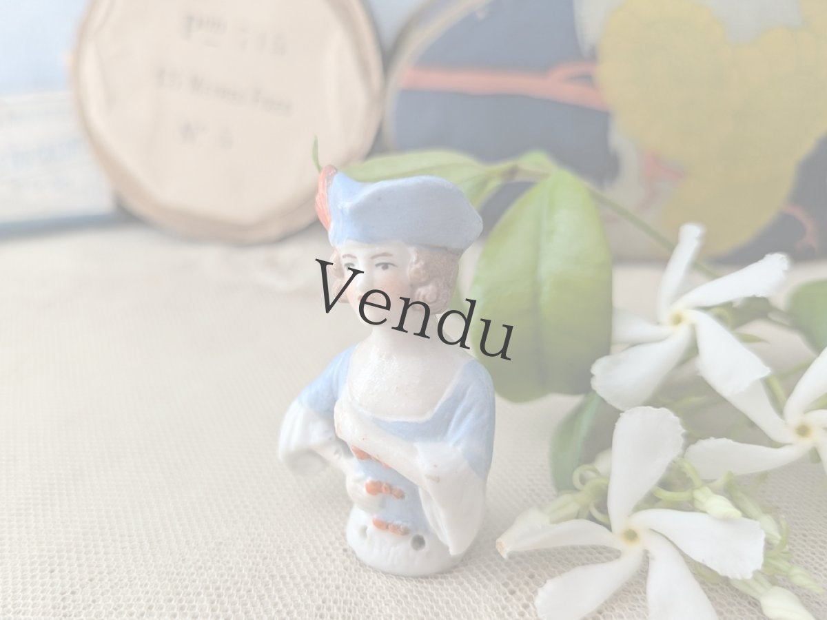 画像7: ドイツアンティーク　ポーセリン ハーフドール (7)