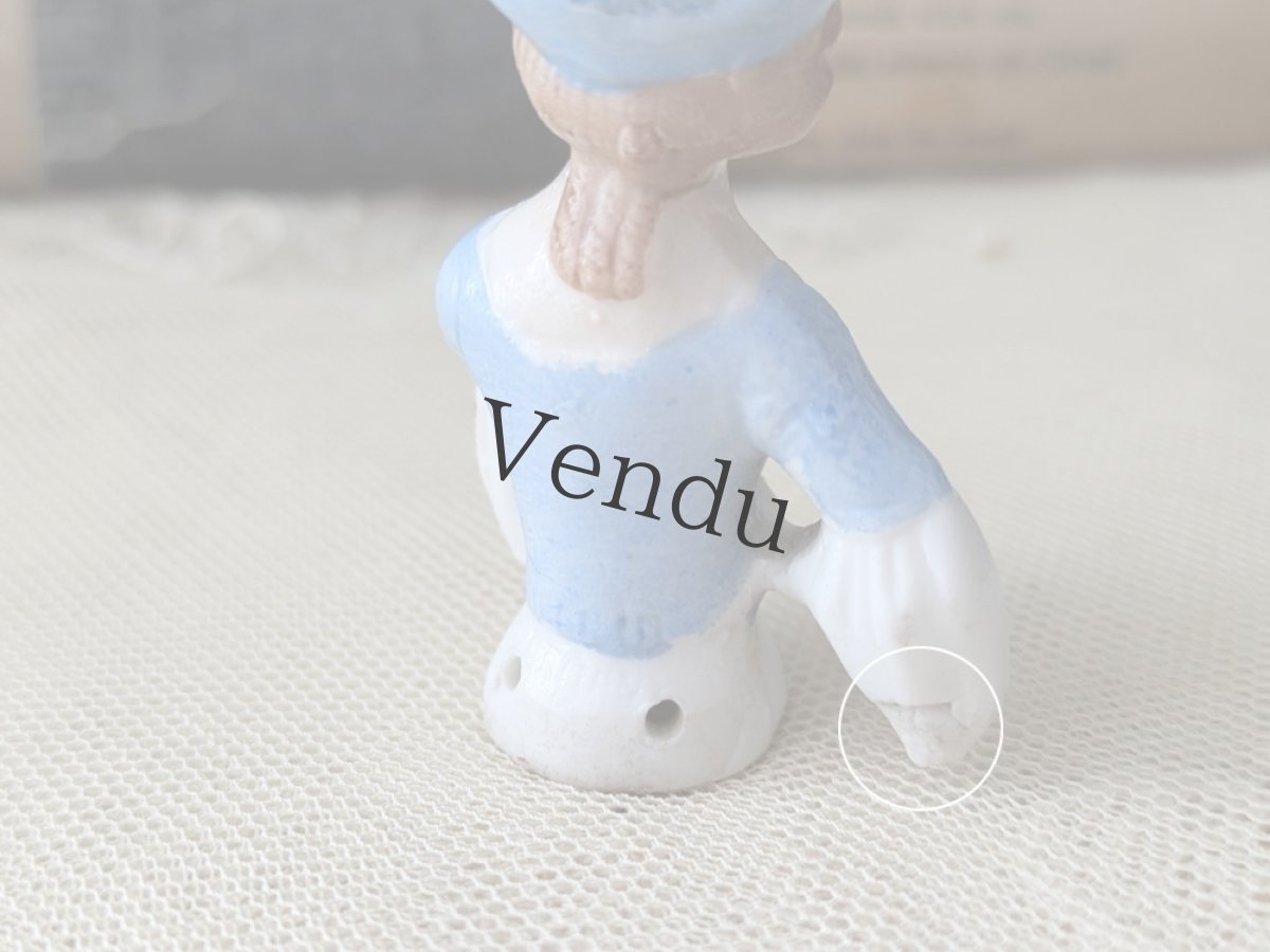 画像10: ドイツアンティーク　ポーセリン ハーフドール (10)