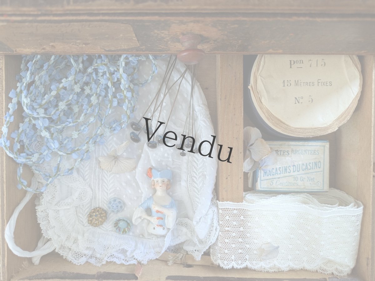 画像11: ドイツアンティーク　ポーセリン ハーフドール (11)