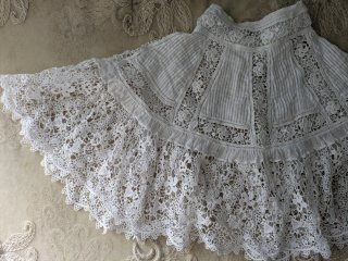 フランスアンティークレース♡パニエメルスリーセット♡ フランスアンティークレース♡パニエメルスリーセット♡