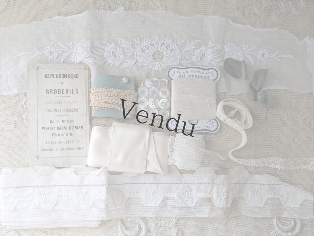 画像3: フランス蚤の市　メルスリーセット《Blanche》 (3)