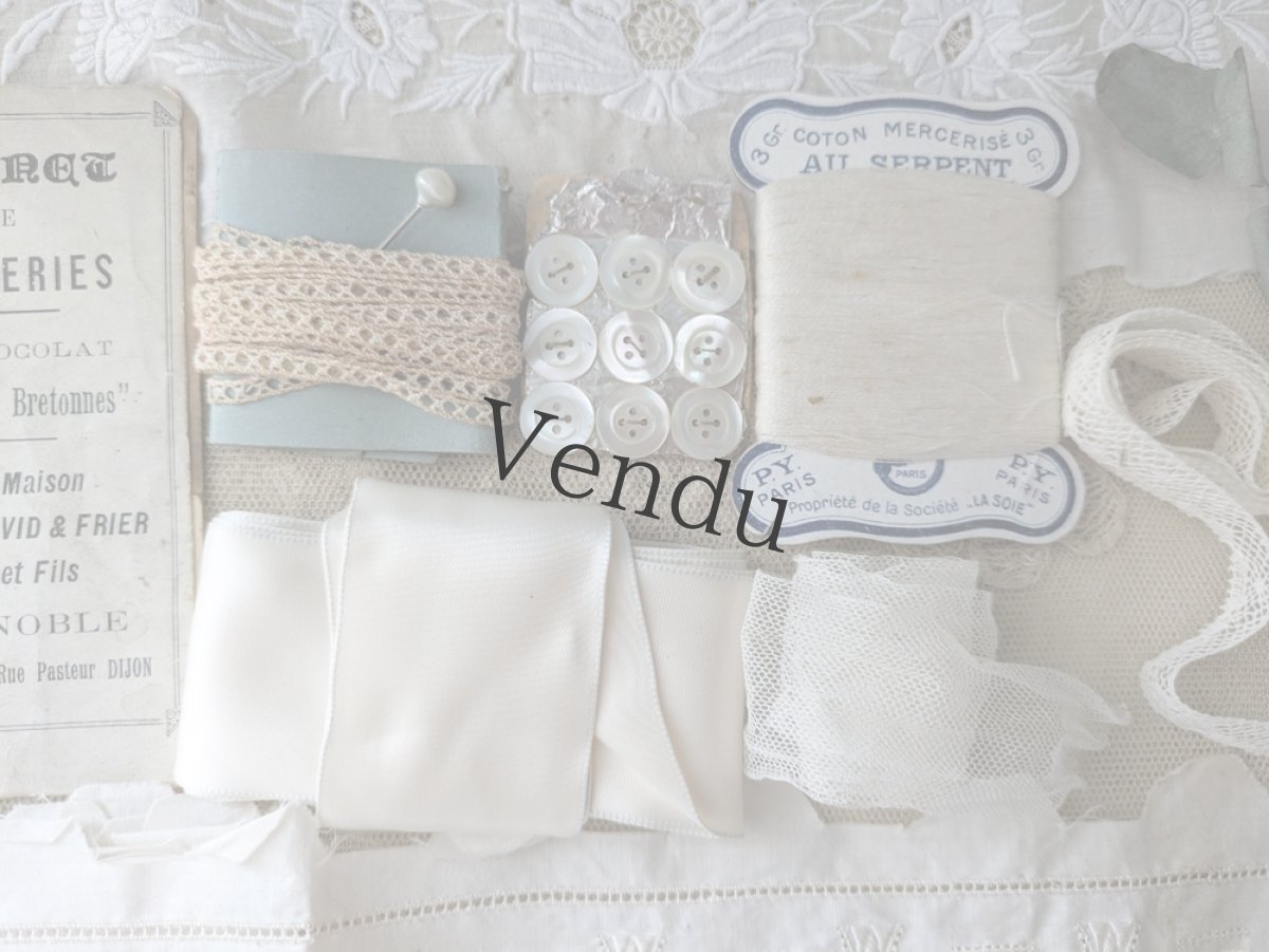 画像4: フランス蚤の市　メルスリーセット《Blanche》 (4)