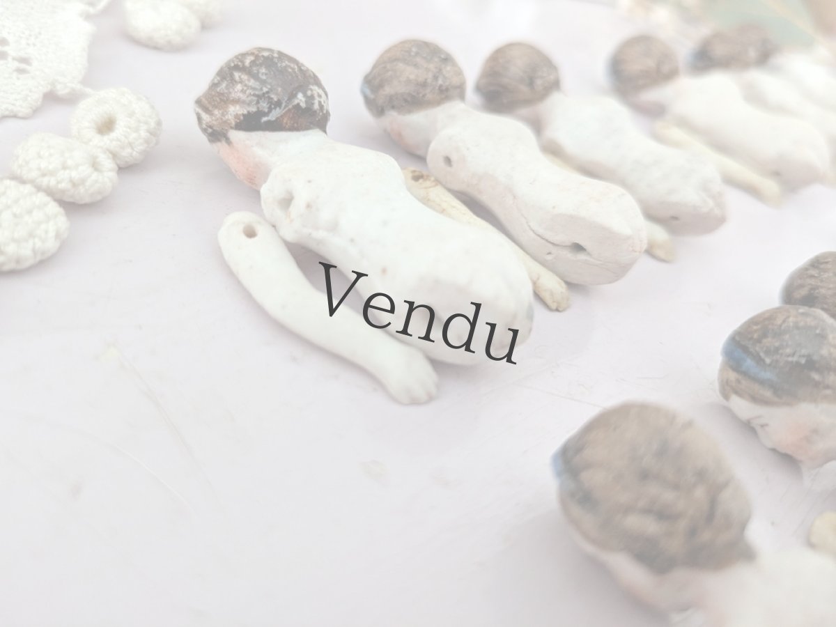 画像16: フランス 1910年前後  ビスクドール ミニョネット 3体セット (16)