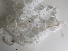 画像4: フランスヴィンテージ　スカラップレース 128cm (4)