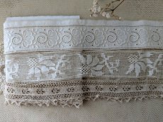 画像1: フランスヴィンテージ　台紙巻きレース3種セット (1)