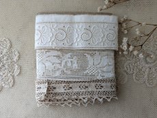 画像2: フランスヴィンテージ　台紙巻きレース3種セット (2)