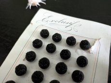 画像3: フランス 1900年前後 フレンチジェットボタンシート 0.9mm (3)