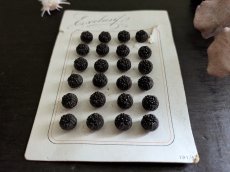 画像4: フランス 1900年前後 フレンチジェットボタンシート 0.9mm (4)