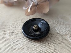 画像4: フランス 1910-1930年 フレンチジェットボタン ユニーク 31mm (4)