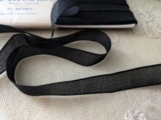 画像2: フランスヴィンテージ　ラベル付きリボン ノアール (2)