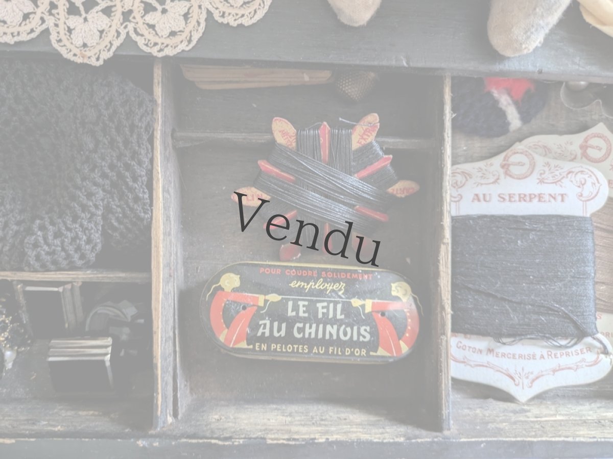 画像8: フランス 1920-30年 鉄製糸ホルダー LE FIL AU CHINOIS (8)