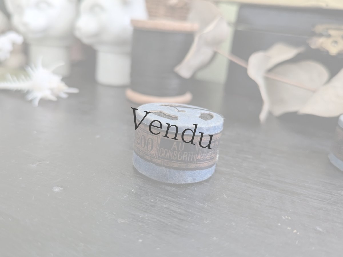 画像3: フランス 1900年前後 カプセル入り糸玉 リネン 200 AU CONSCRIT (3)