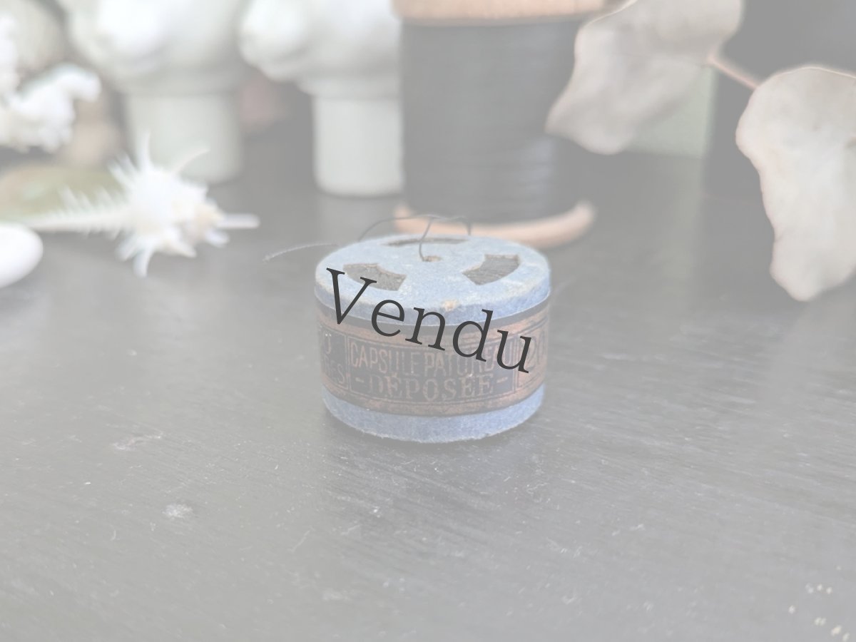 画像7: フランス 1900年前後 カプセル入り糸玉 リネン 200 AU CONSCRIT (7)