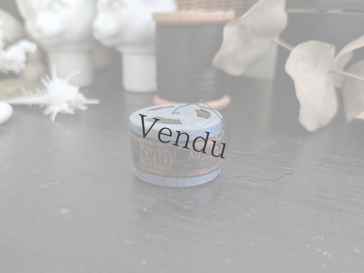 画像8: フランス 1900年前後 カプセル入り糸玉 リネン 200 AU CONSCRIT (8)