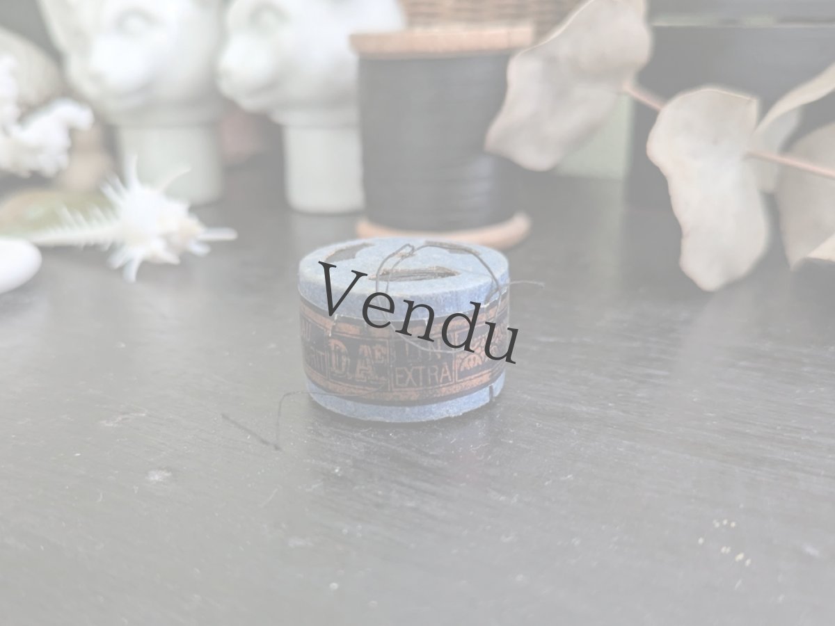 画像9: フランス 1900年前後 カプセル入り糸玉 リネン 200 AU CONSCRIT (9)