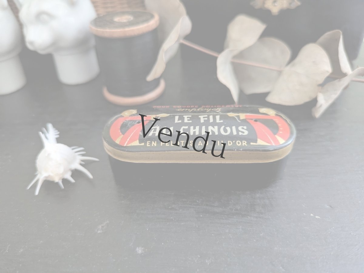 画像2: フランス 1920-30年 鉄製糸ホルダー LE FIL AU CHINOIS (2)