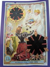 画像4: フランス 19世紀末 リネン糸巻き 80 CARTE TRESOR (4)