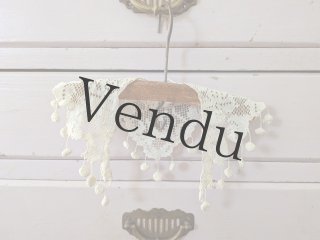 手芸 アンティーク レーステープ 未使用品 メルスリー フランス お裁縫 25m アンティークテープ＊生成り極細＊50cm - BLEU CURACAO FRANCE