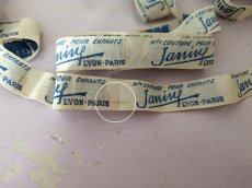 画像6: フランスヴィンテージ　タグ 水色刺繍 10タグ〜 (6)