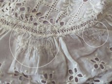 画像8: フランス 1900年前後 刺繍レースの小さなつけ襟 (8)