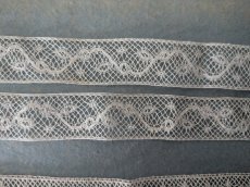 画像3: フランスアンティーク　チュール刺繍レース 2本セット (3)