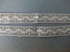 画像4: フランスアンティーク　チュール刺繍レース 2本セット (4)