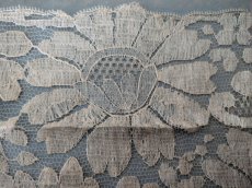 画像3: フランスアンティーク　幅広チュール刺繍レース アネモネ (3)