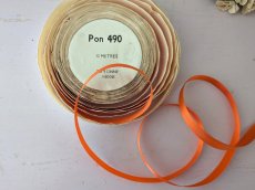 画像2: フランスヴィンテージ　巻きリボン Pon.490 オレンジ (2)