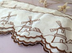 画像3: フランスヴィンテージ 刺繍リボントリム 50cm×11本セット 風車 (3)