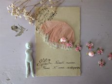 画像5: フランスアンティーク Ste-Catherine ボネ ポストカード ピンク (5)