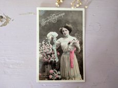 画像1: フランス 1900-10年 Ste-Catherine 切手つきポストカードC (1)