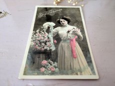 画像3: フランス 1900-10年 Ste-Catherine 切手つきポストカードC (3)