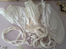 画像1: フランスアンティーク コットンボネ 3種セット (1)