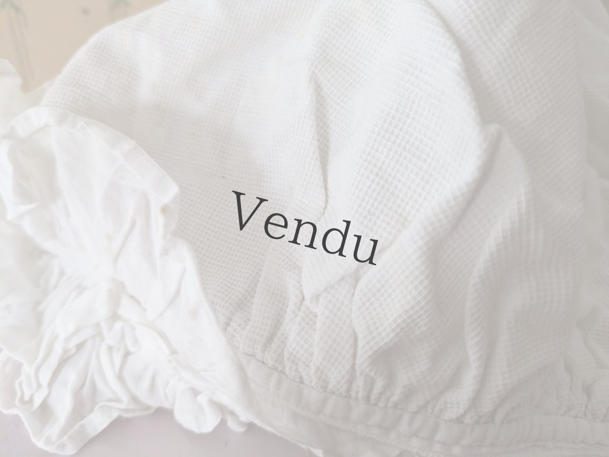 画像3: フランスアンティーク コットンボネ 3種セット (3)