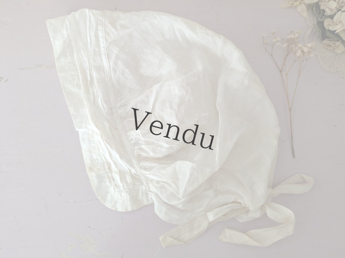 画像5: フランスアンティーク コットンボネ 3種セット (5)