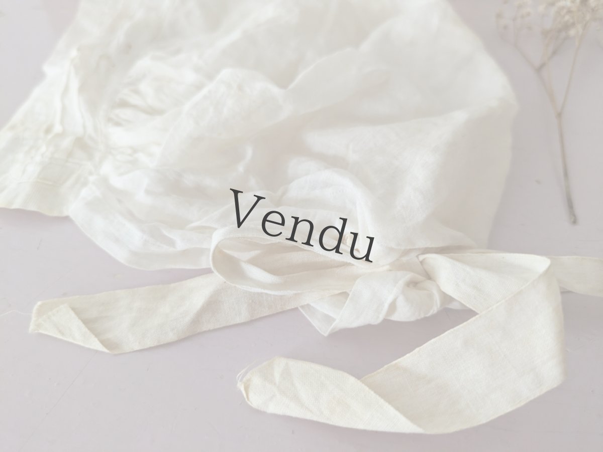 画像6: フランスアンティーク コットンボネ 3種セット (6)