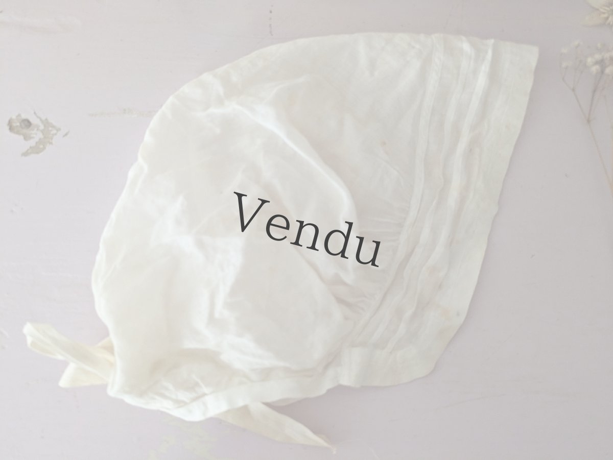 画像7: フランスアンティーク コットンボネ 3種セット (7)