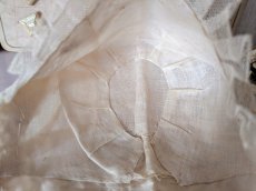 画像8: フランス 1900年前後 シルクとレースの小さなボネ (8)