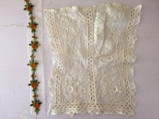 画像6: フランスアンティーク　はぎれパーツセット＋ばらのトリム＋貝ボタンつき (6)