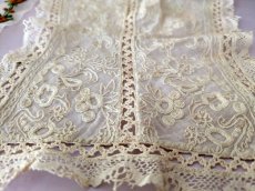 画像7: フランスアンティーク　はぎれパーツセット＋ばらのトリム＋貝ボタンつき (7)