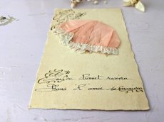 画像3: フランスアンティーク Ste-Catherine ボネ ポストカード ピンク (3)