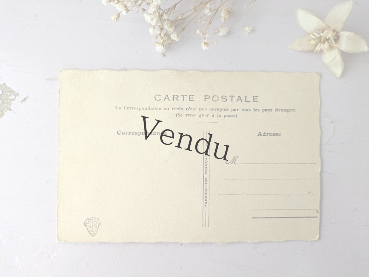 画像4: フランスアンティーク Ste-Catherine ボネ ポストカード ピンク (4)