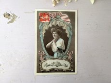 画像1: フランス 1900-10年 Ste-Catherine 切手つきポストカードA (1)
